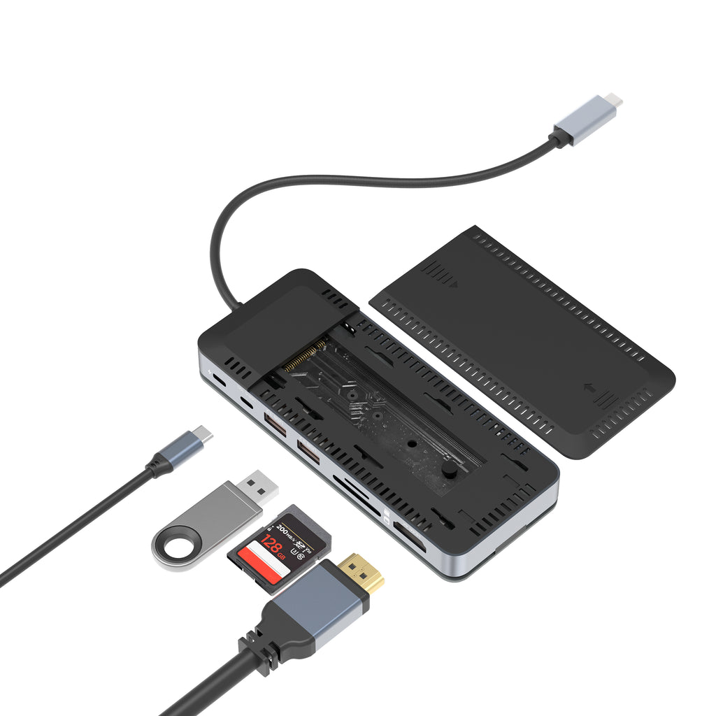 Nexentry 8-in-1 USB-C Docking Station with NVMe Enclosure