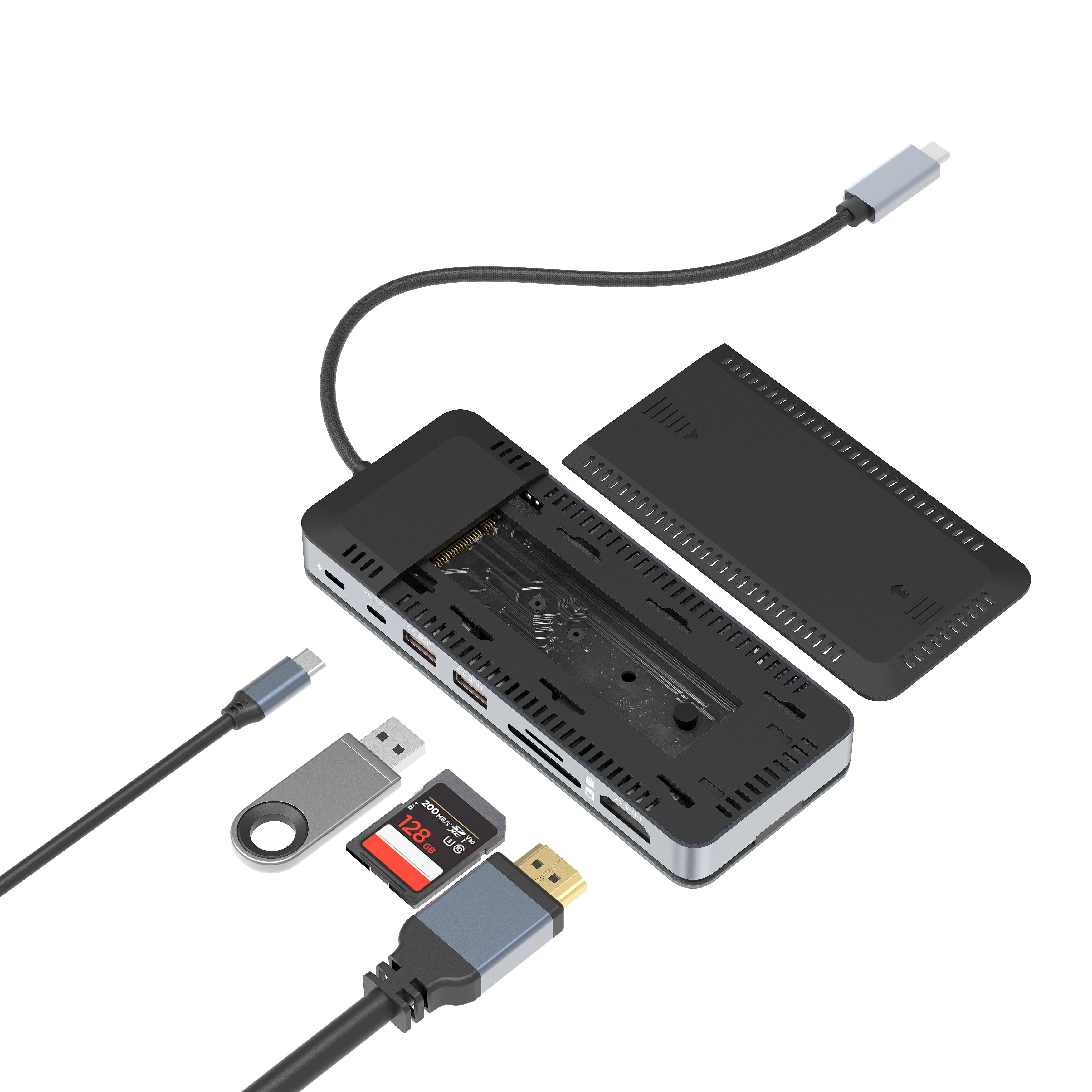 Nexentry 8-in-1 USB-C Docking Station with NVMe Enclosure