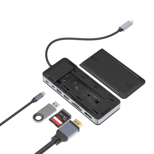 Nexentry 8-in-1 USB-C Docking Station with NVMe Enclosure