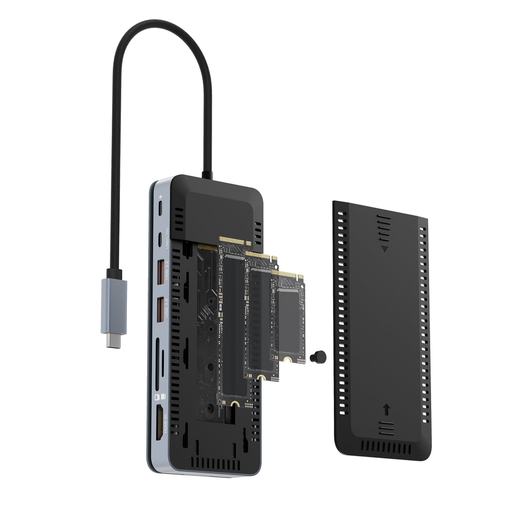 Nexentry 8-in-1 USB-C Docking Station with NVMe Enclosure